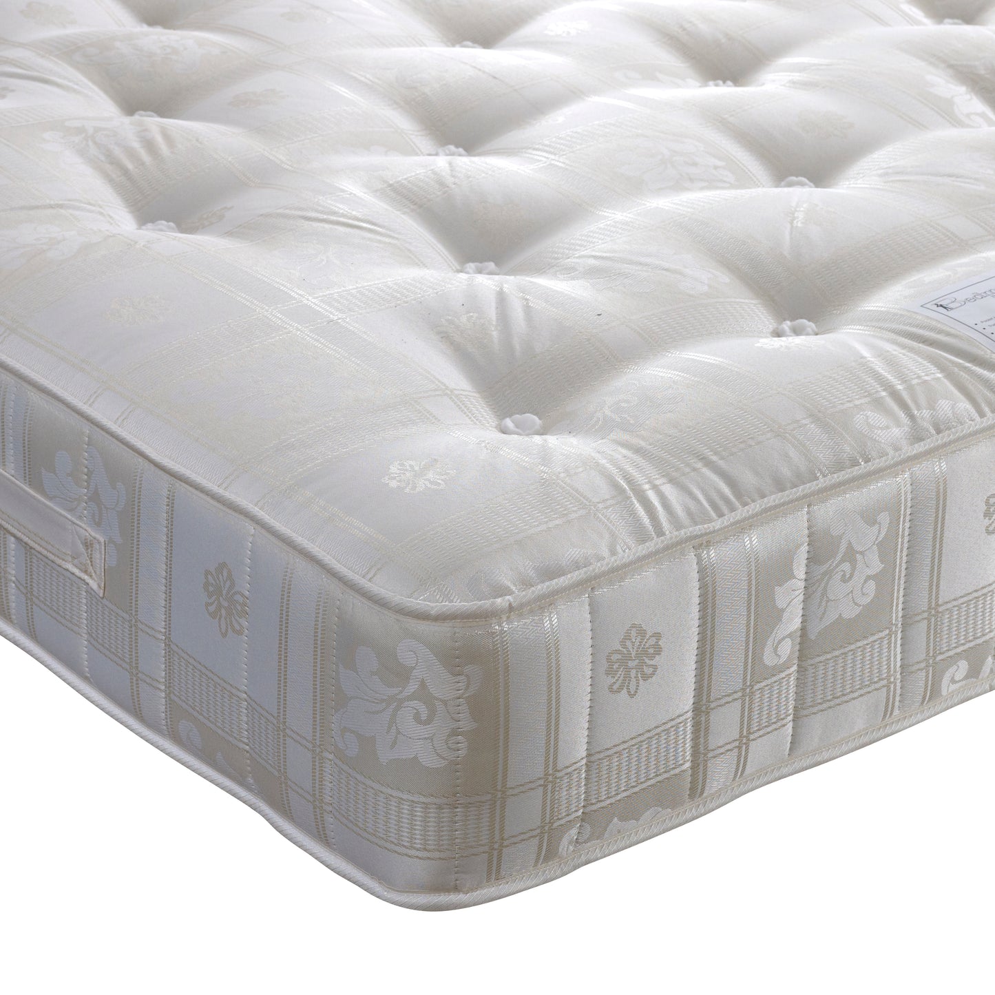 1000 Pocket Sprung Mattress – Medium-Firm, Hand Tufted with Damask Cover