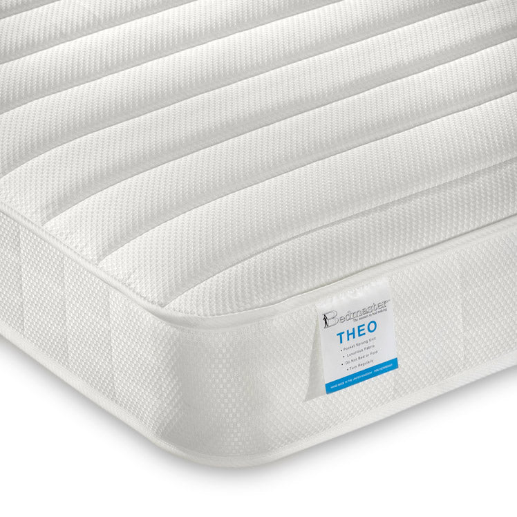 Theo Pocket Sprung Low Profile Mattress - Good value orthopaedic solution