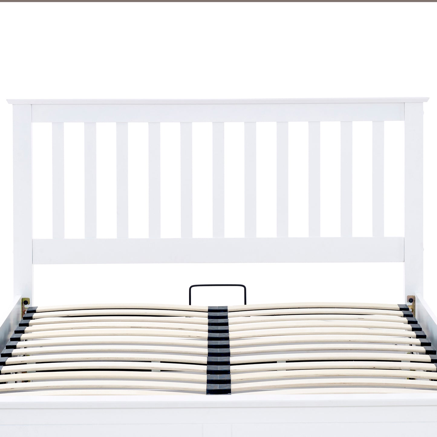 Malmo Ottoman Bed with Slatted Headboard and Foot-End Storage