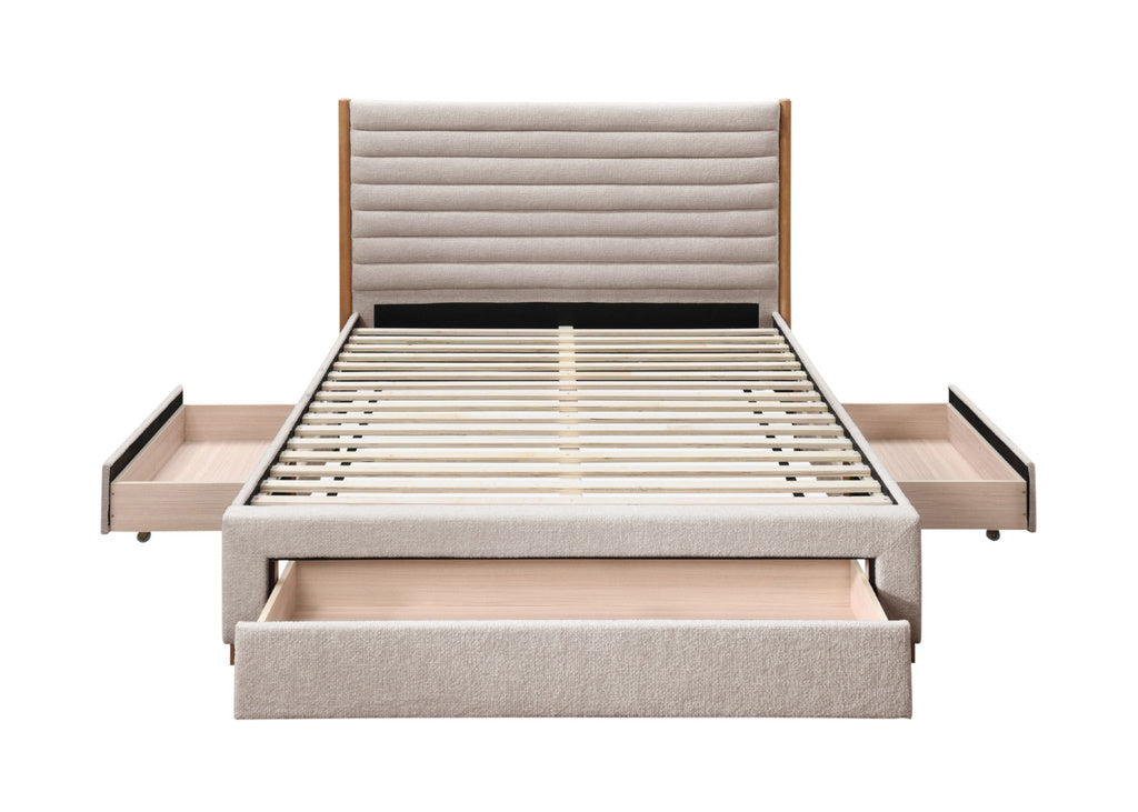Arabella Bed Velvet with Storage Drawers