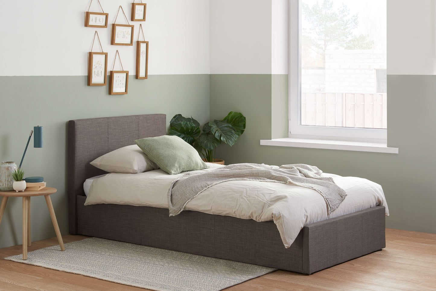 Berlin Fabric Ottoman Bed Frame – Stylish Upholstery, Smart Storage with Sprung Slats