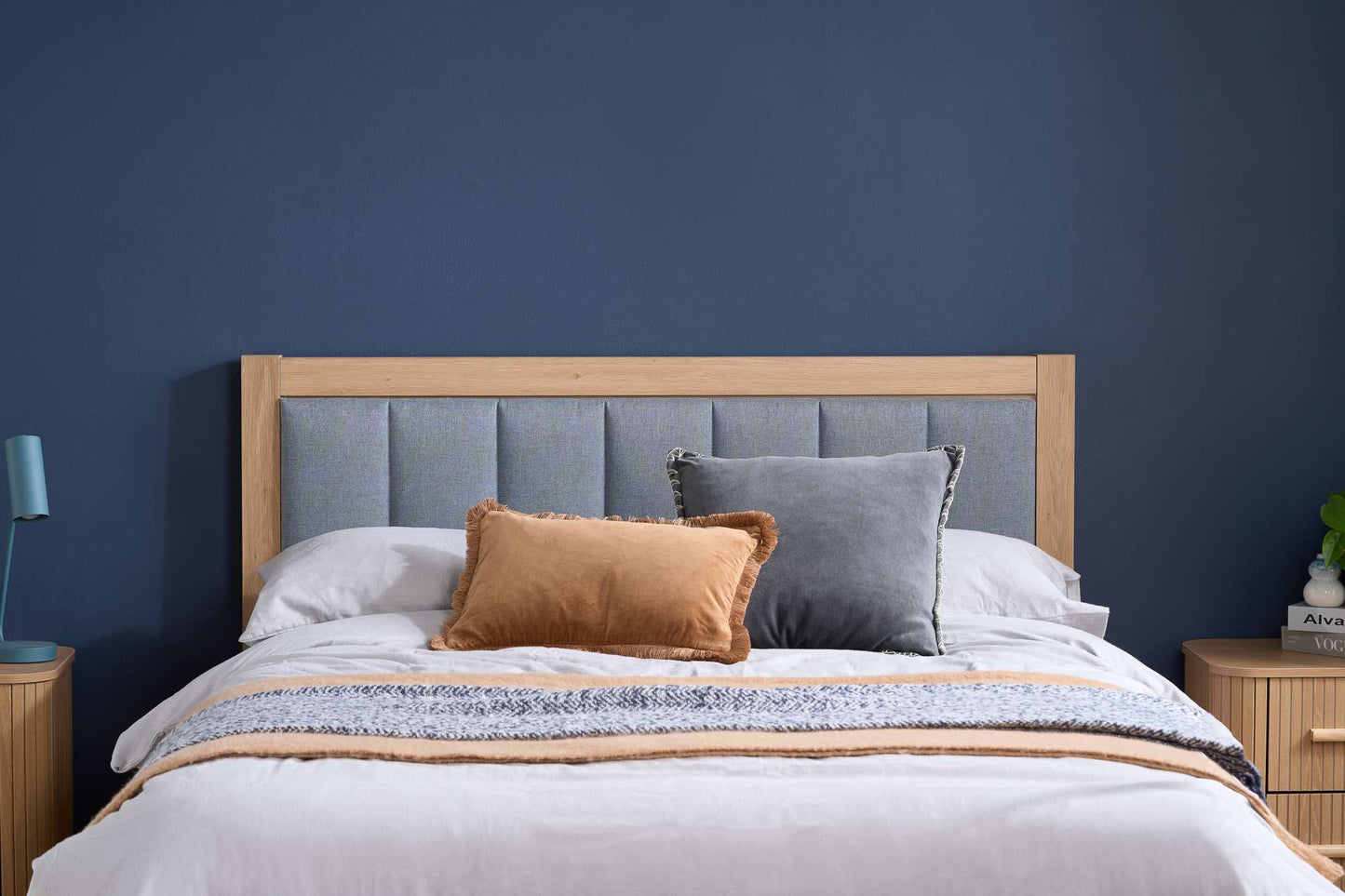 Belmont Ottoman Bed - Oak-Effect Frame & Fabric Upholster