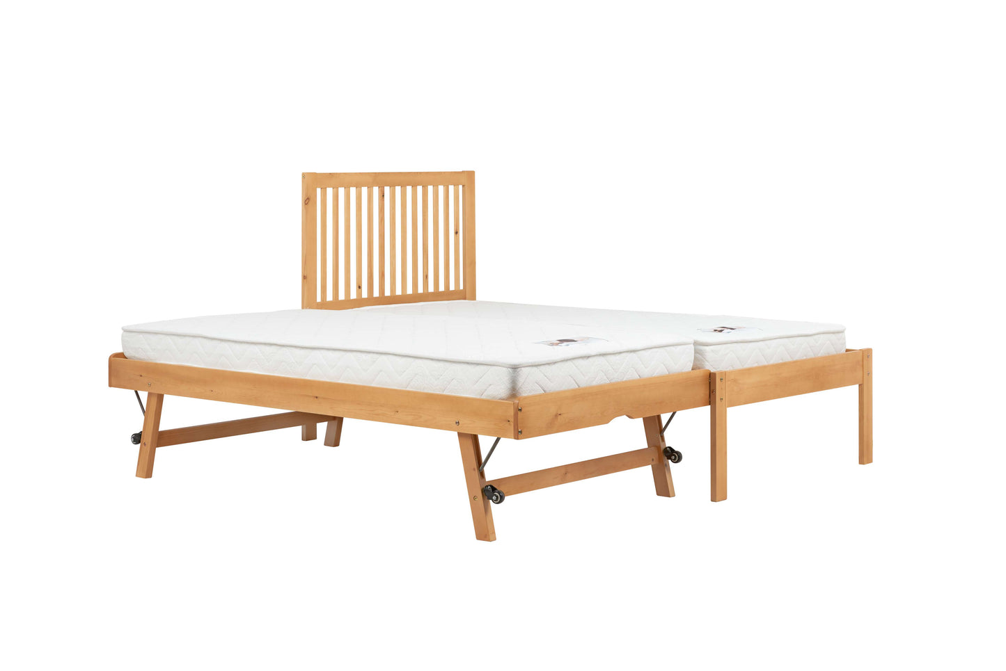 Buxton Pine Guest Bed with Trundle – Compact, Stylish, Space-Saving