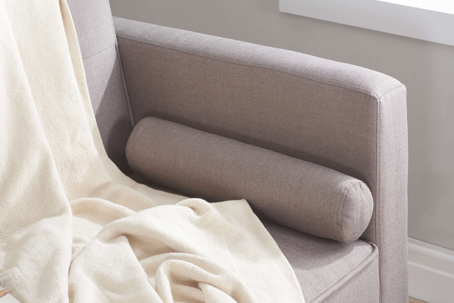 Ethan Sofa Bed – Retro Grey Upholstery with Compact Guest Bed Function