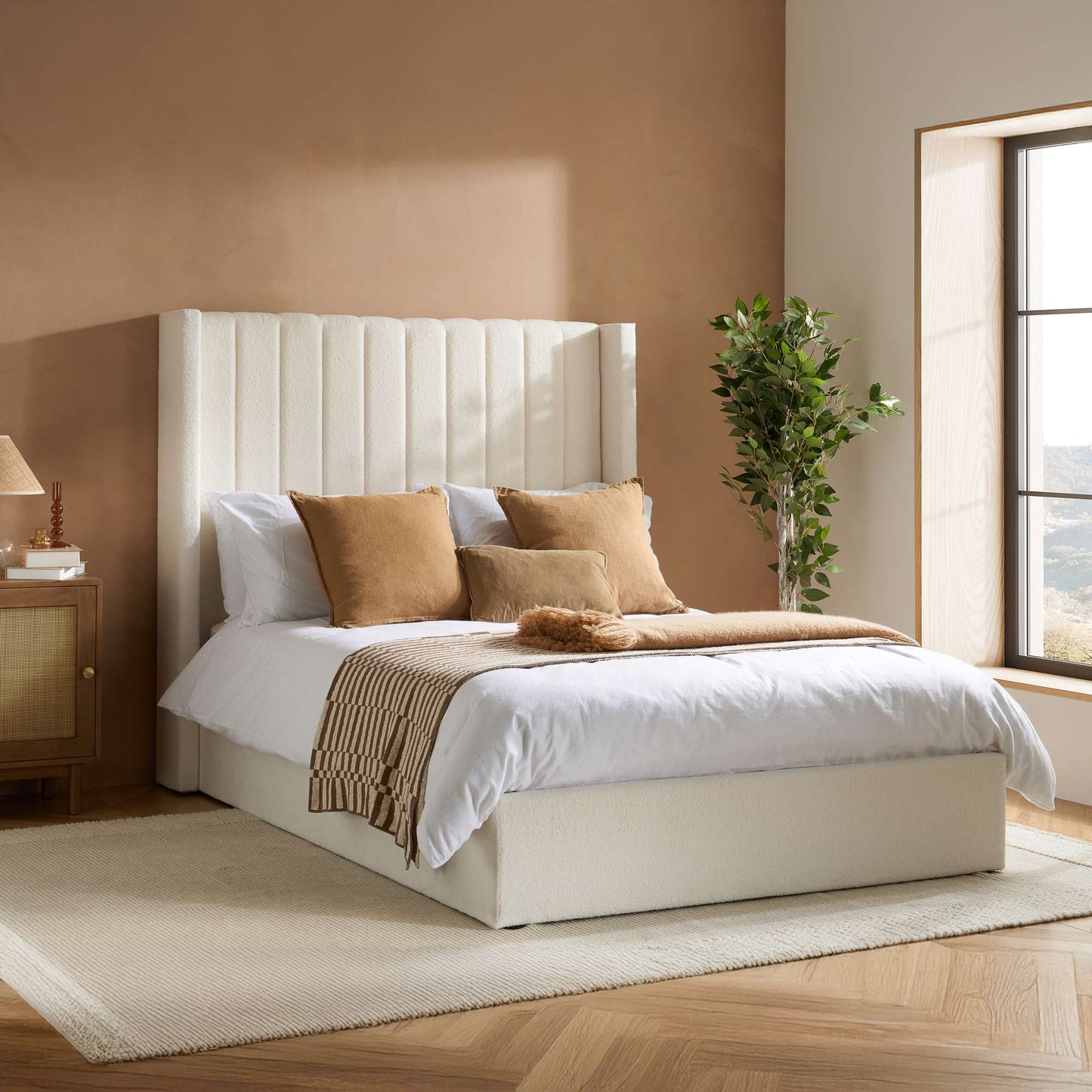 Maisey Ottoman Bed – Elegant Upholstery with Smart Storage