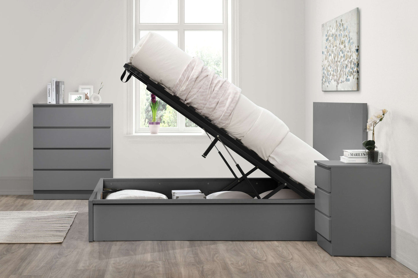 Oslo Ottoman Bed Frame – Contemporary Style & Smart Storage for Modern Bedrooms