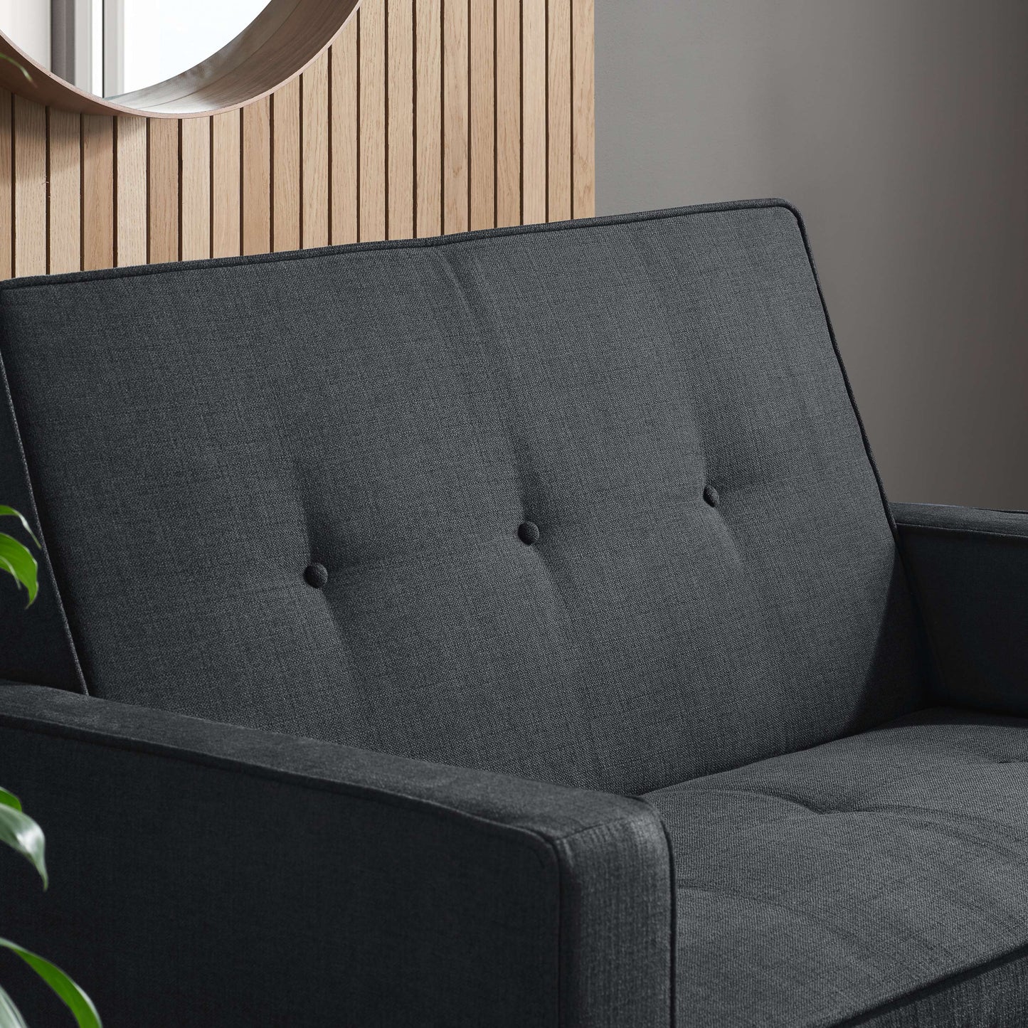 Otto Sofa Bed – Minimalist Grey Upholstery with Easy Fold-Out Design