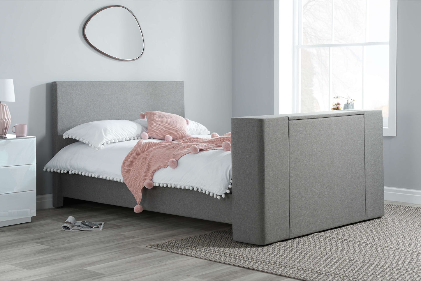 Plaza TV Bed Frame – Luxury, Comfort, Smart Entertainment