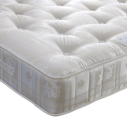 1000 Pocket Sprung Mattress – Medium-Firm, Hand Tufted with Damask Cover