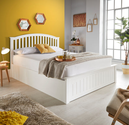 Grayson Ottoman Bed with Curved Headboard and Foot-End Storage
