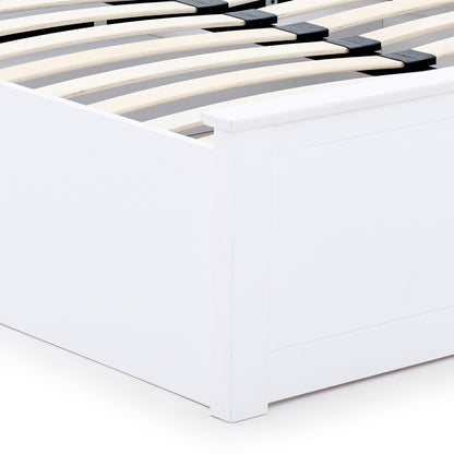 Malmo Ottoman Bed with Slatted Headboard and Foot-End Storage