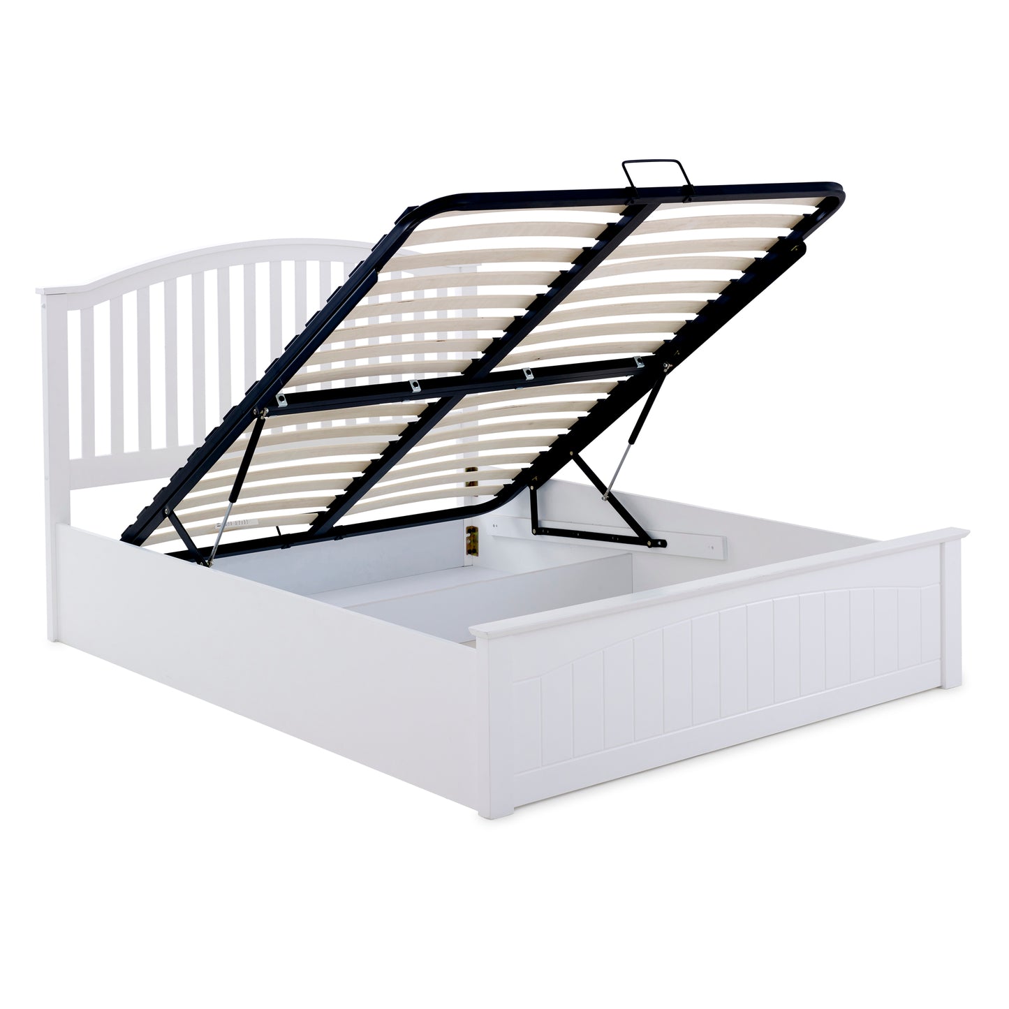 Grayson Ottoman Bed with Curved Headboard and Foot-End Storage