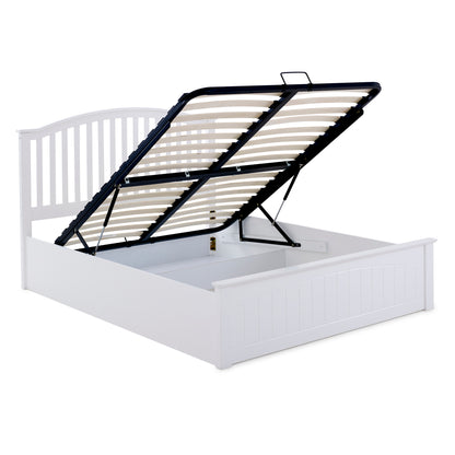 Grayson Ottoman Bed with Curved Headboard and Foot-End Storage