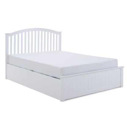 Grayson Ottoman Bed with Curved Headboard and Foot-End Storage