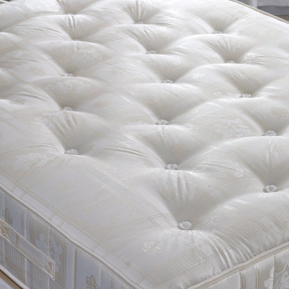 1000 Pocket Sprung Mattress – Medium-Firm, Hand Tufted with Damask Cover