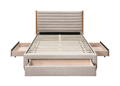 Arabella Bed Velvet with Storage Drawers