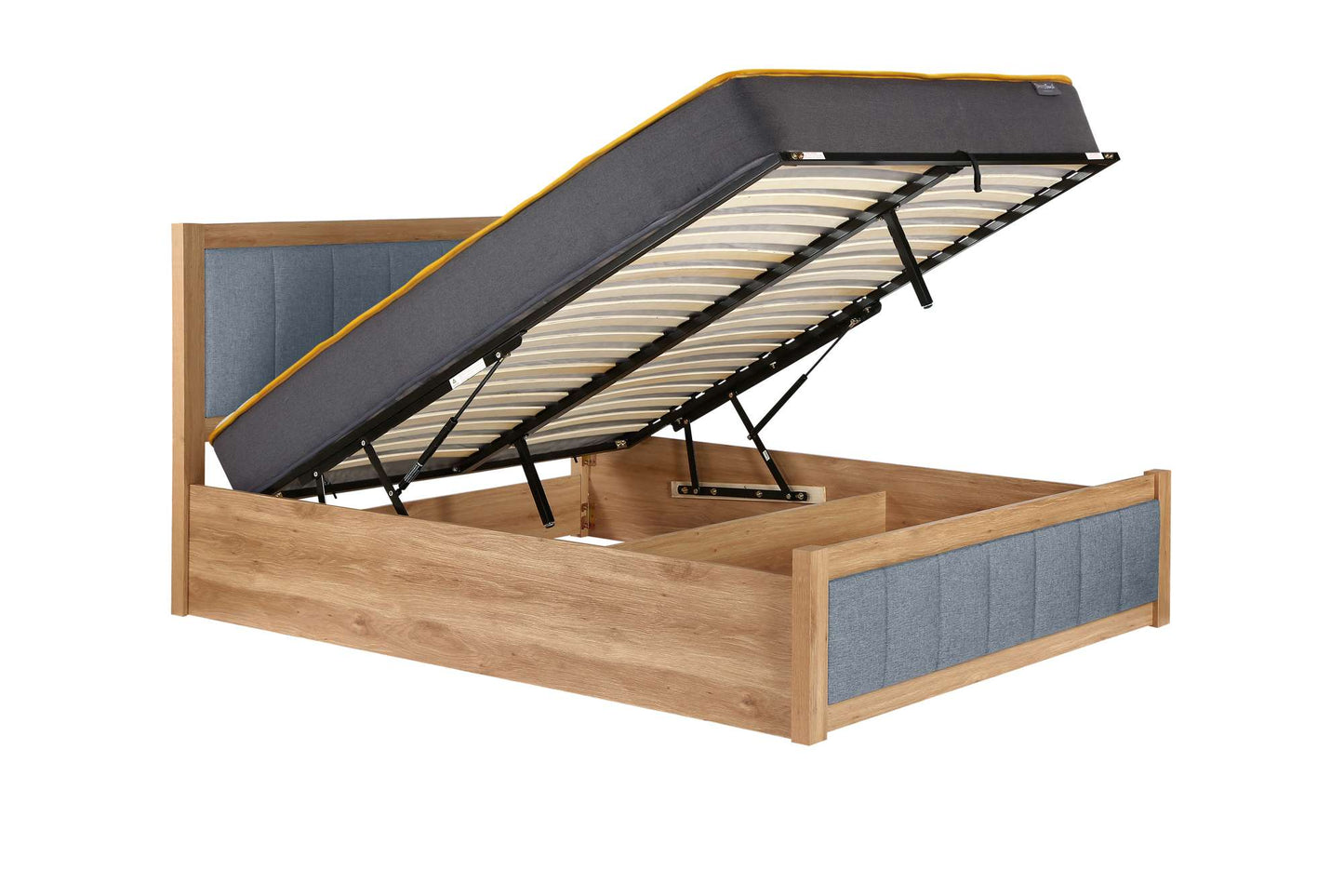 Belmont Ottoman Bed - Oak-Effect Frame & Fabric Upholster