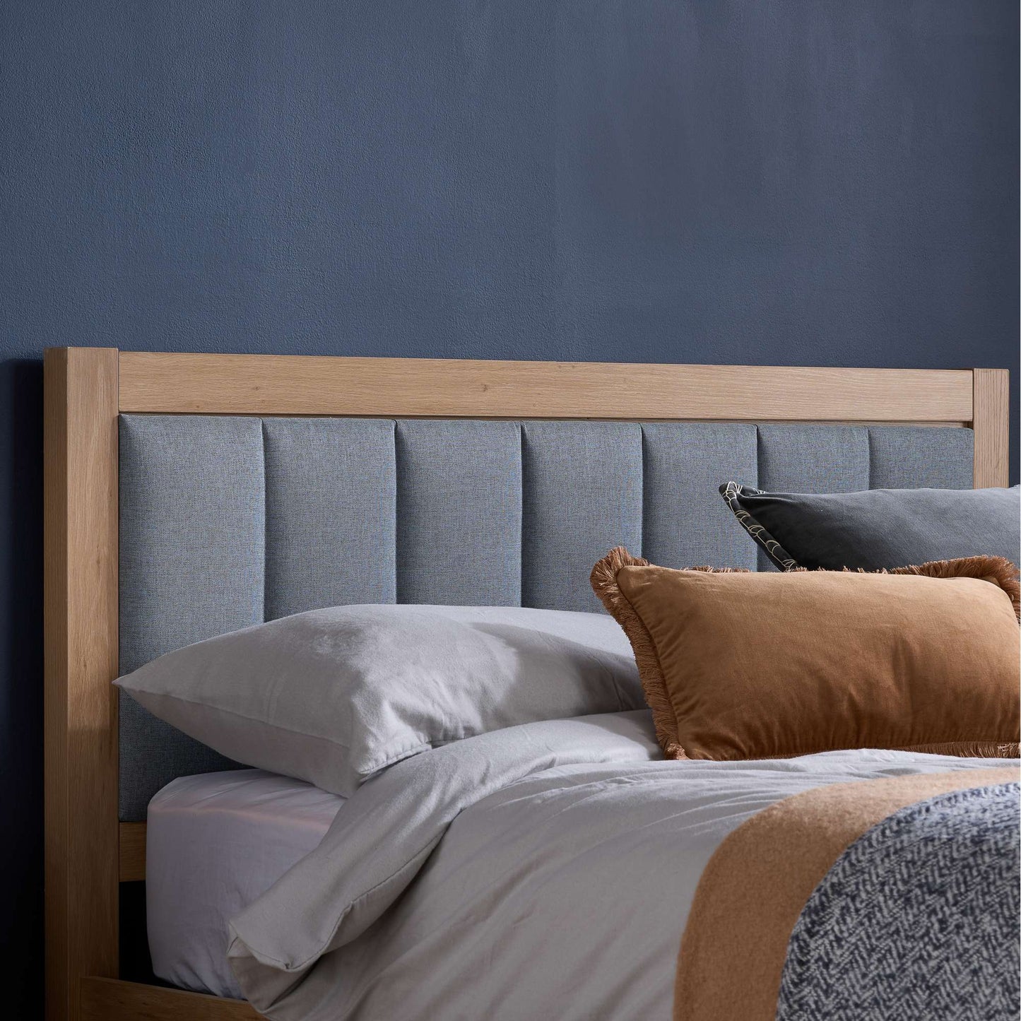 Belmont Ottoman Bed - Oak-Effect Frame & Fabric Upholster