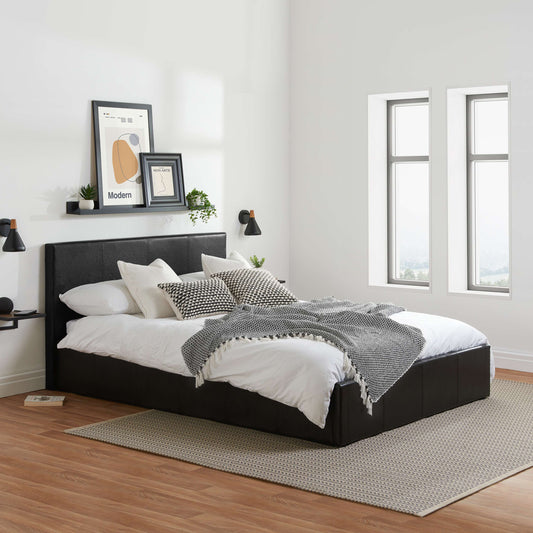 Berlin Fabric Ottoman Bed Frame – Stylish Upholstery, Smart Storage, Sprung Slatted Comfort