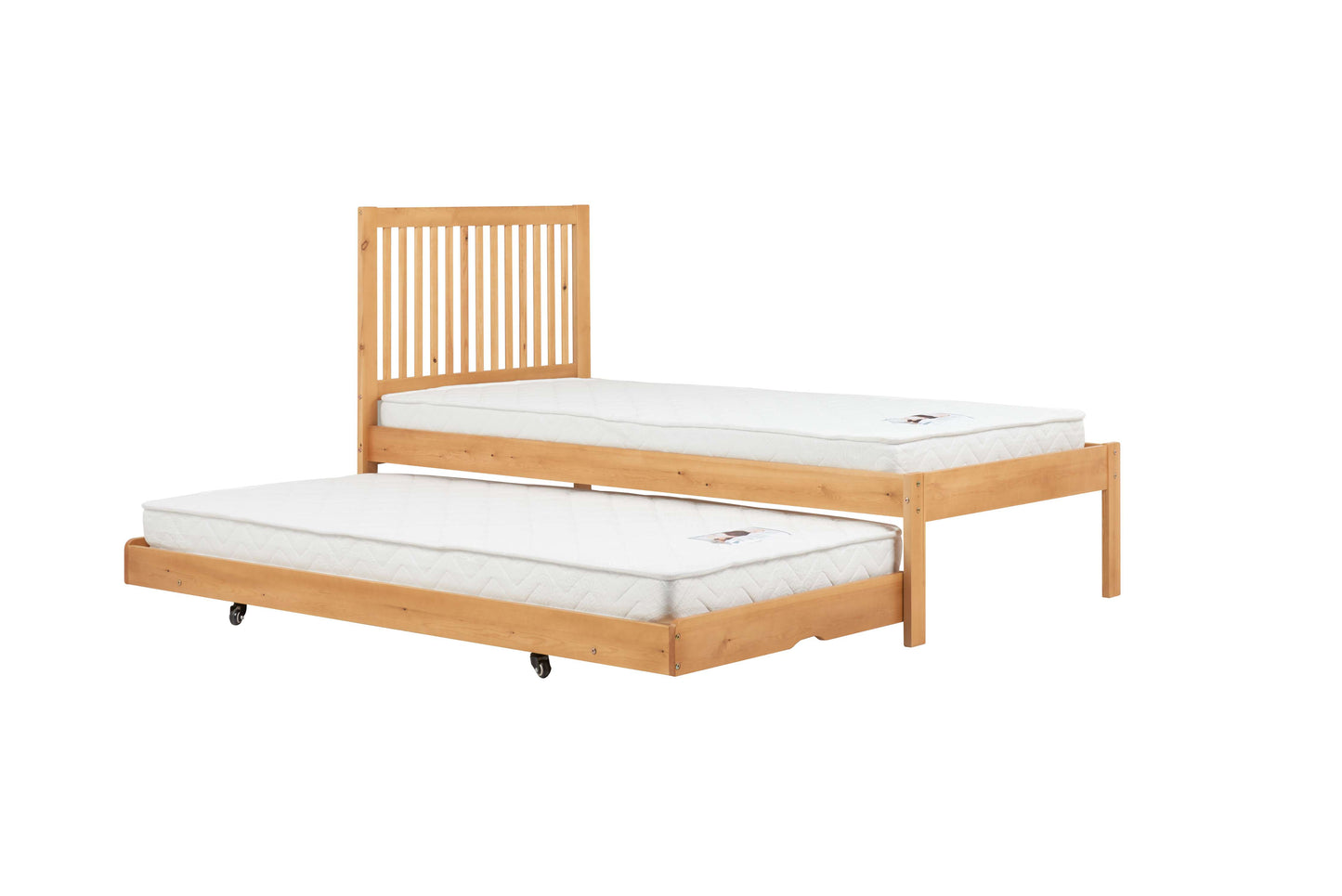 Buxton Pine Guest Bed with Trundle – Compact, Stylish, Space-Saving