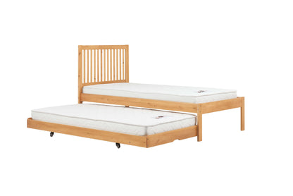 Buxton Pine Guest Bed with Trundle – Compact, Stylish, Space-Saving