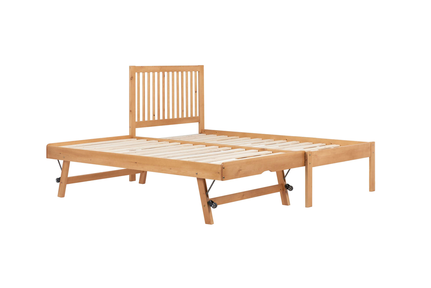 Buxton Pine Guest Bed with Trundle – Compact, Stylish, Space-Saving