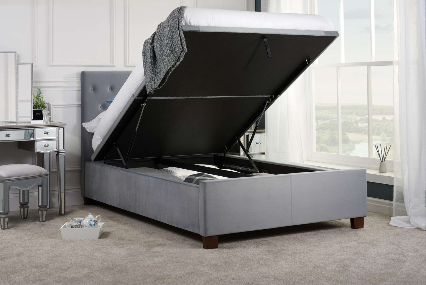 Cologne Ottoman Bed - Modern Upholstered Bed