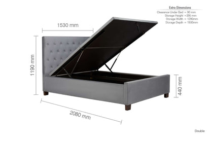 Cologne Ottoman Bed - Modern Upholstered Bed