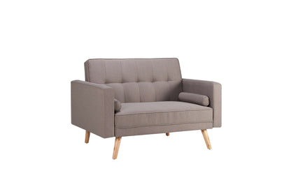 Ethan Sofa Bed – Retro Grey Upholstery with Compact Guest Bed Function
