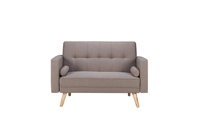 Ethan Sofa Bed – Retro Grey Upholstery with Compact Guest Bed Function