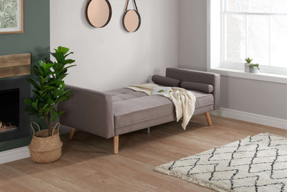 Ethan Sofa Bed – Retro Grey Upholstery with Compact Guest Bed Function