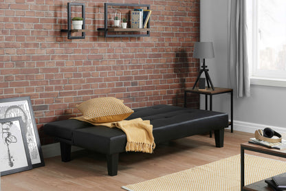 Franklin Sofa Bed – Faux Leather Finish with Sturdy Eucalyptus Frame