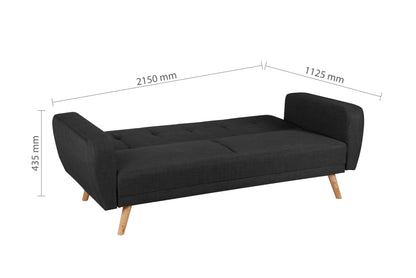 Farrow Sofa Bed – Compact Grey Upholstery for Modern Guest Spaces