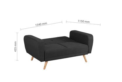 Farrow Sofa Bed – Compact Grey Upholstery for Modern Guest Spaces