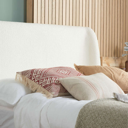 Halfden Ottoman Bed - Upholstered Ottoman Bed (Grey & White)