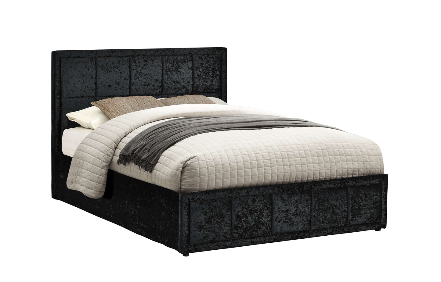 Hannover Fabric Ottoman Bed – Space Saving Style with Hidden Storage