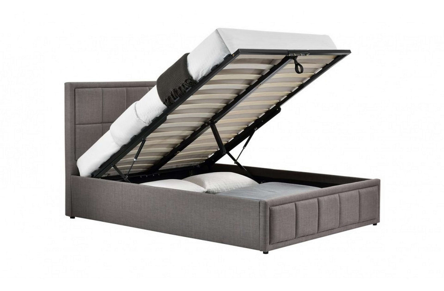 Hannover Fabric Ottoman Bed – Space Saving Style with Hidden Storage