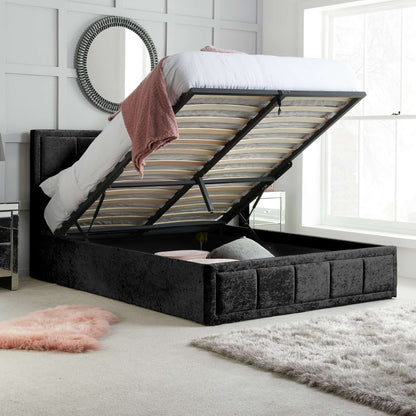 Hannover Fabric Ottoman Bed – Space Saving Style with Hidden Storage