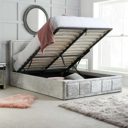 Hannover Fabric Ottoman Bed – Space Saving Style with Hidden Storage