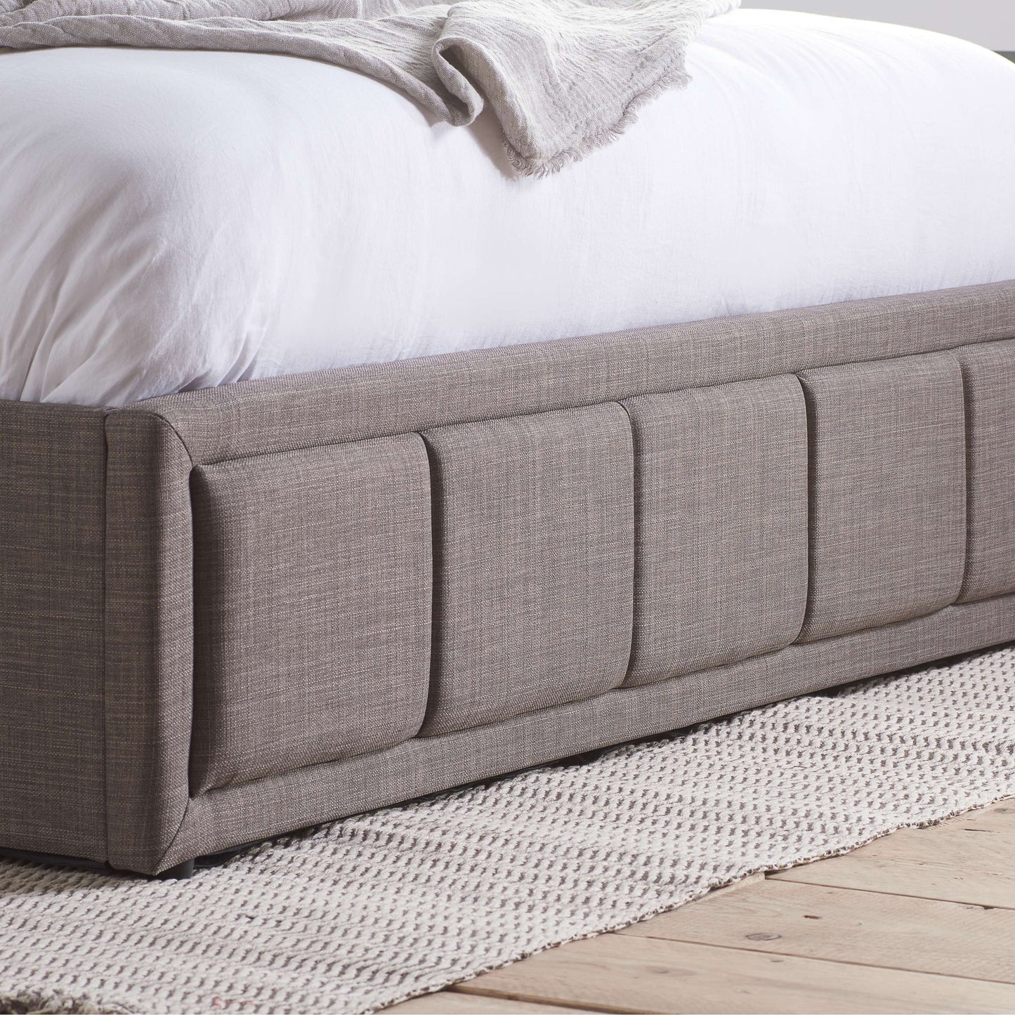 Hannover Fabric Ottoman Bed – Space Saving Style with Hidden Storage