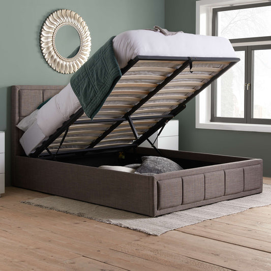 Hannover Fabric Ottoman Bed – Space Saving Style with Hidden Storage