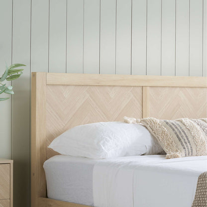 Herringford ottoman bed with cheveron patterns