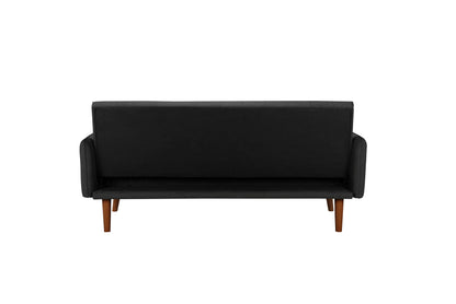 Hudson Sofa Bed – Charcoal Upholstery with Buttoned Detailing