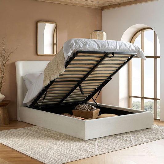 Lanis Linen Ottoman Bed – Stylish Storage Bed Frame for Modern Bedrooms