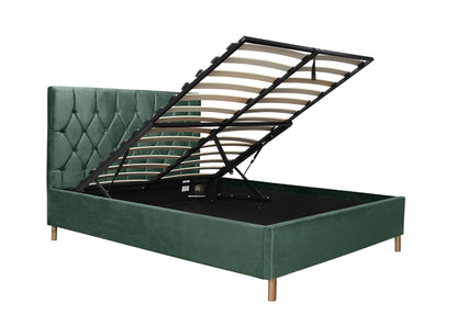 Loxley Ottoman Bed – Stylish Upholstered Frame with Storage (Blue, Green or Grey)