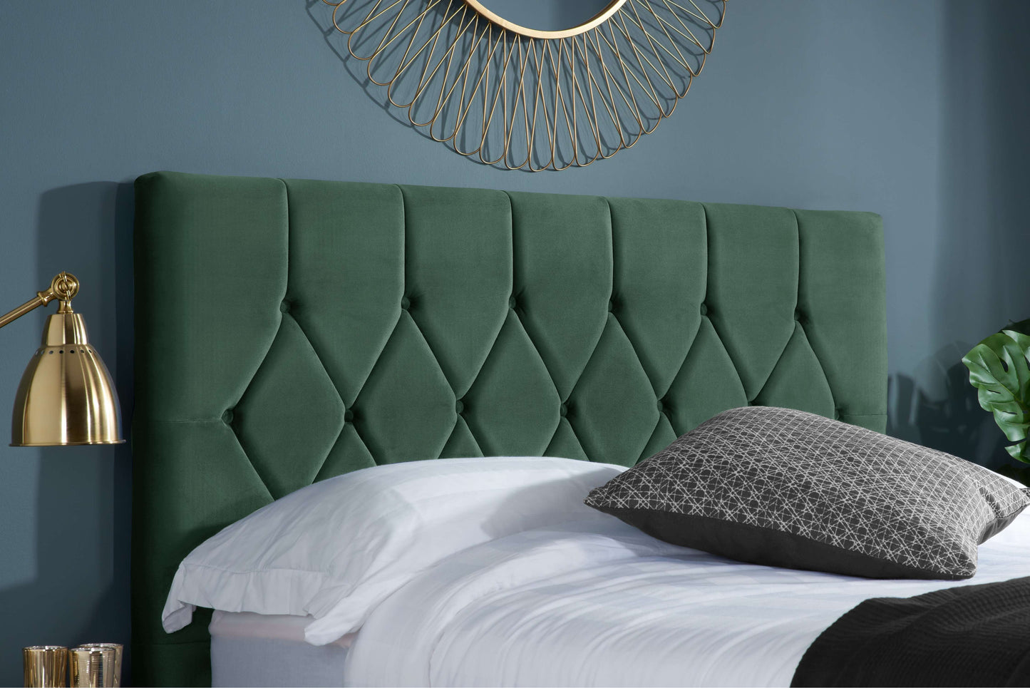 Loxley Ottoman Bed – Stylish Upholstered Frame with Storage (Blue, Green or Grey)