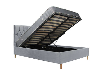 Loxley Ottoman Bed – Stylish Upholstered Frame with Storage (Blue, Green or Grey)