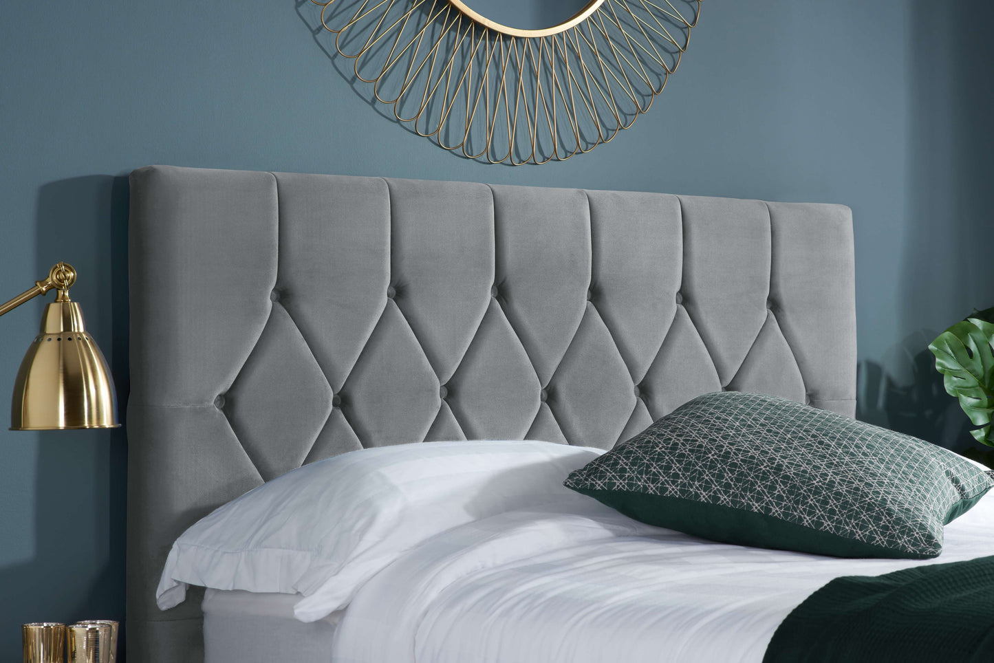 Loxley Ottoman Bed – Stylish Upholstered Frame with Storage (Blue, Green or Grey)