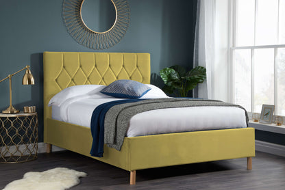Loxley Ottoman Bed – Stylish Upholstered Frame with Storage (Blue, Green or Grey)