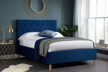 Loxley Ottoman Bed – Stylish Upholstered Frame with Storage (Blue, Green or Grey)